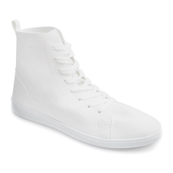 Baskets Hautes Tissu 351 Blanc 1