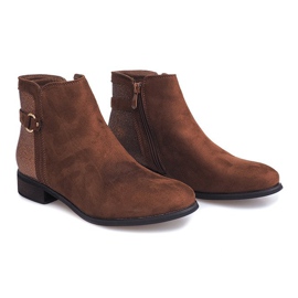 Bottines Daim Bottines Chelsea HQ873 Camel brun 1
