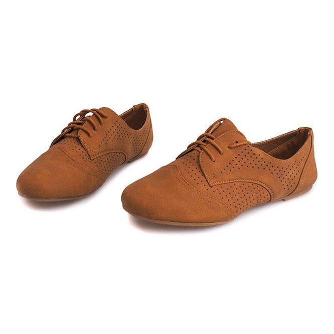 Chaussures Jazz Ajourées 219 Camel brun 1