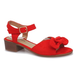 Sandales à talons Noemia rouges 1