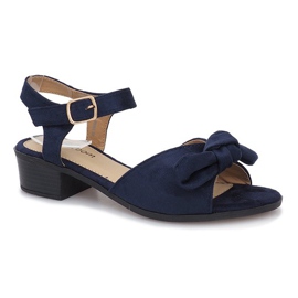 Sandales à talons bleu marine par Noemia 1