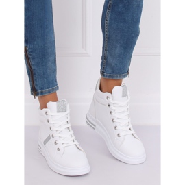 Baskets blanches CB-19078 BLANC/ARGENT 1