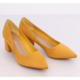 Escarpins à talons larges jaune KJ-10 Yellow 4