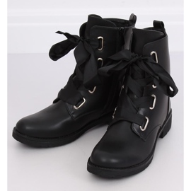 Ouvriers lacés d'un ruban noir 11606-97 Noir le noir 2