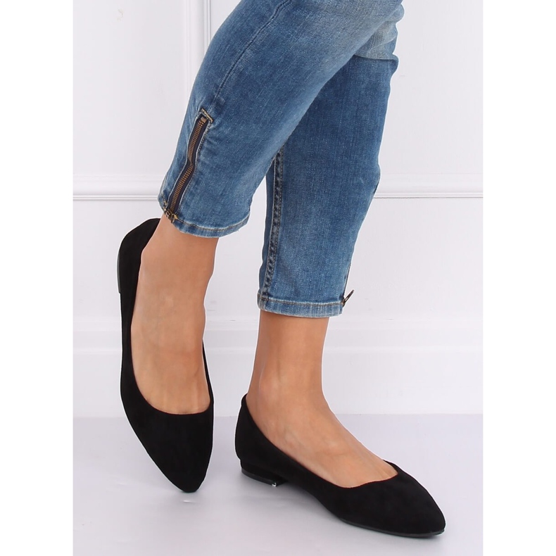 Ballerines à bouts en amande noir RC-76 Noir le noir 2