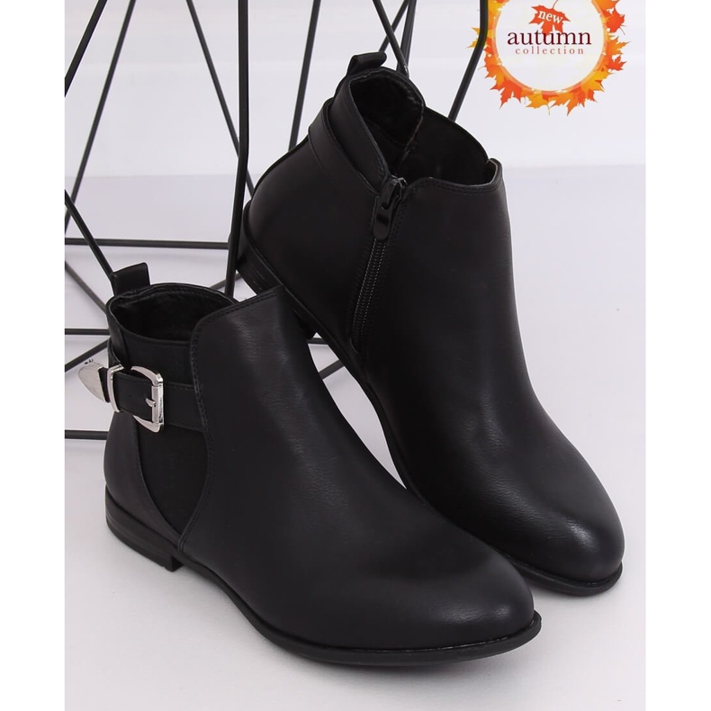Bottines Jodhpur noires C206-1 Noir 1