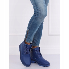 Bottes en bois pour femmes bleu marine W-3033 Bleu 2 Bottes en bois pour femmes bleu marine W-3033 Bleu 2