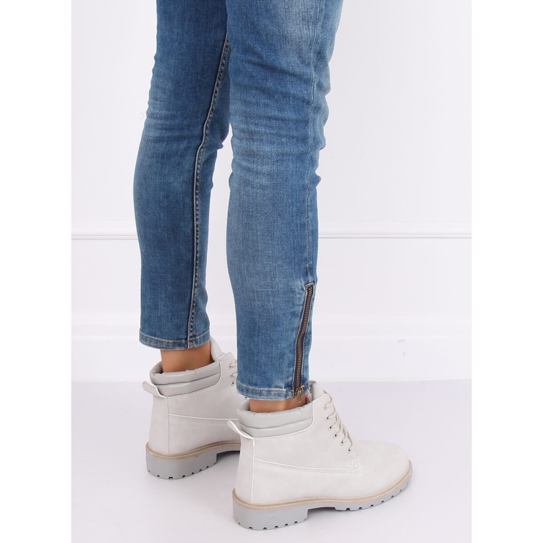 Bottes en bois grises pour femmes W-3033 Gris 2 Bottes en bois grises pour femmes W-3033 Gris 2