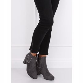 Gris Bottines à talon 7392-GA Gris 1