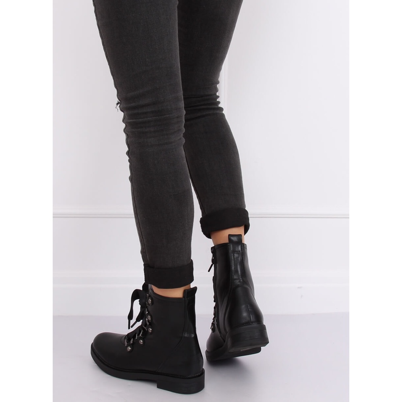 Bottes militaires noires BJ1523-KB Noir le noir 2