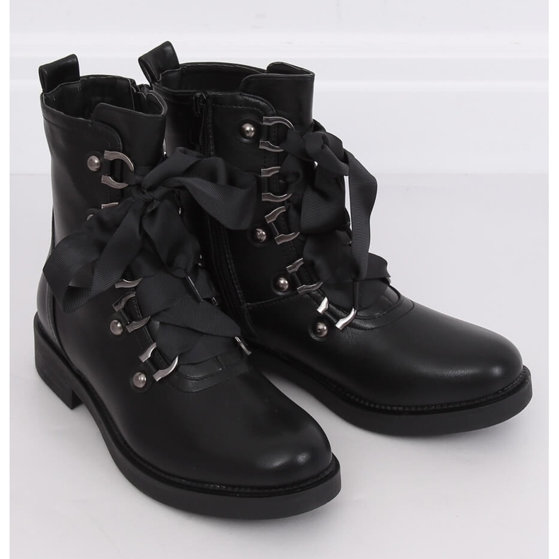 Bottes militaires noires BJ1523-KB Noir le noir 1
