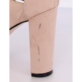 Boots ajourées beiges AT-0657-L Nude II-GAT 5