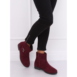 Bottines femme marron en daim MP-53 Rouge 5