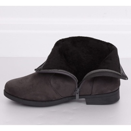 Boots femme daim gris MP-53 Gris 1