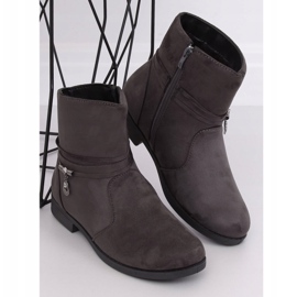 Boots femme daim gris MP-53 Gris 2
