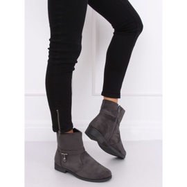 Boots femme daim gris MP-53 Gris 5