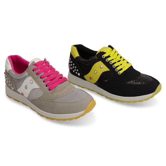 Chaussures de course sportives A738 gris multicolore 1