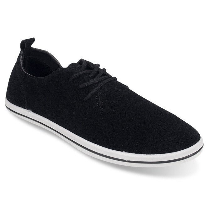 Baskets Légères Homme Avec Eco Suede 1205 Noir 1