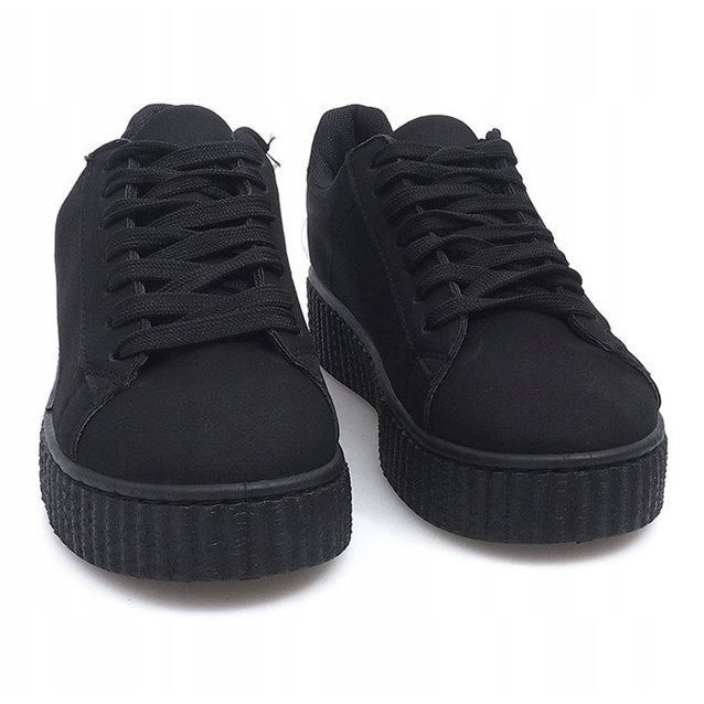 Bottes Creepers Sur Plateforme MB-1 Noir 1