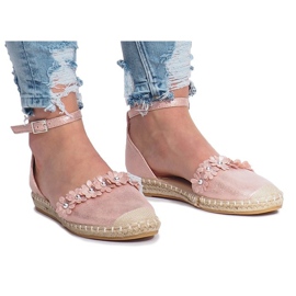 Espadrilles roses à fleurs Favara 1