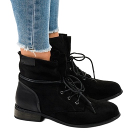 Bottines en daim noir S83 le noir 2