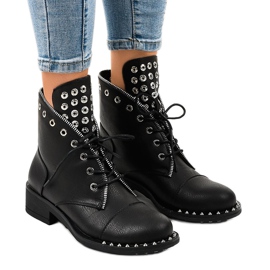 Bottes noires pour femmes avec fermeture éclair BH132-KB le noir 1