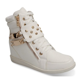 Baskets Baskets Sur Bottes Compensées Ovye WF100 Blanc blanche 2