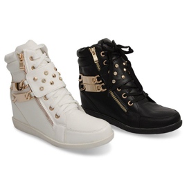 Baskets Baskets Sur Bottes Compensées Ovye WF100 Blanc blanche 1
