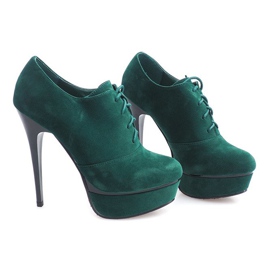 Bottines Elégantes à Talons Hauts 7146 Vert 2