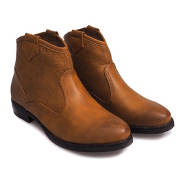 Chaussures Basses Cowboy Boots 248PA Camel brun 1