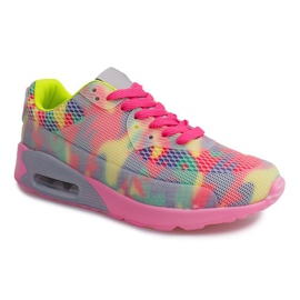 Chaussures running sport DN3-69 GRIS / FUSHIA multicolore 2 Chaussures running sport DN3-69 GRIS / FUSHIA multicolore 2