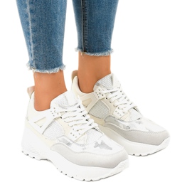 Chaussures de sport blanches à la mode pour femmes C2 1