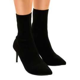 Bottines noires LL-103P le noir 1