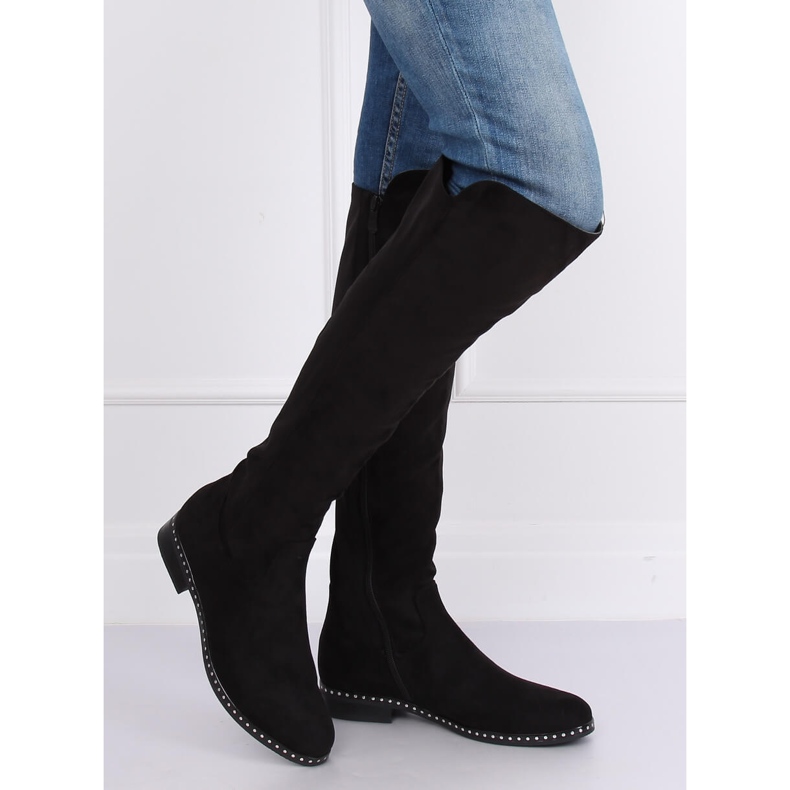 Bottes noires pour femmes bottes noires H305 Noir le noir 2