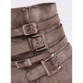 Bottines plates femme beige Z100 Kaki 1 Bottines plates femme beige Z100 Kaki 1