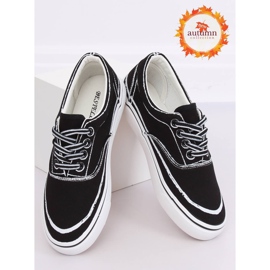 Baskets femme noires BS103 Noir le noir 1