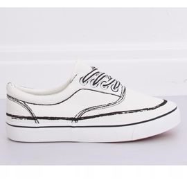 Baskets femme blanches BS103 Blanc 1