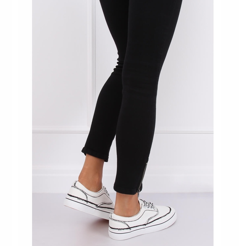 Baskets femme blanches BS103 Blanc 2