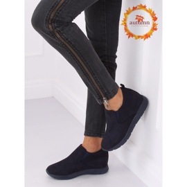 Chaussures bleu marine sur un coin caché ZY-7K67 Bleu 1