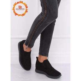 Chaussures noires sur un coin caché noir ZY-7K67 Noir le noir 1