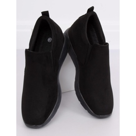 Chaussures noires sur un coin caché noir ZY-7K67 Noir le noir 3