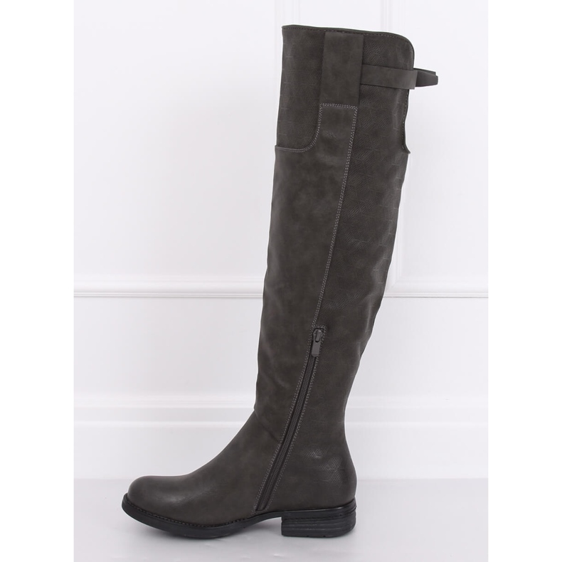 Bottes de mousquetaire grises F2075 Gris 1