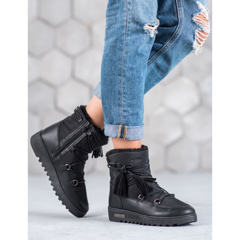 Bottes de neige MCKEYLOR le noir 1