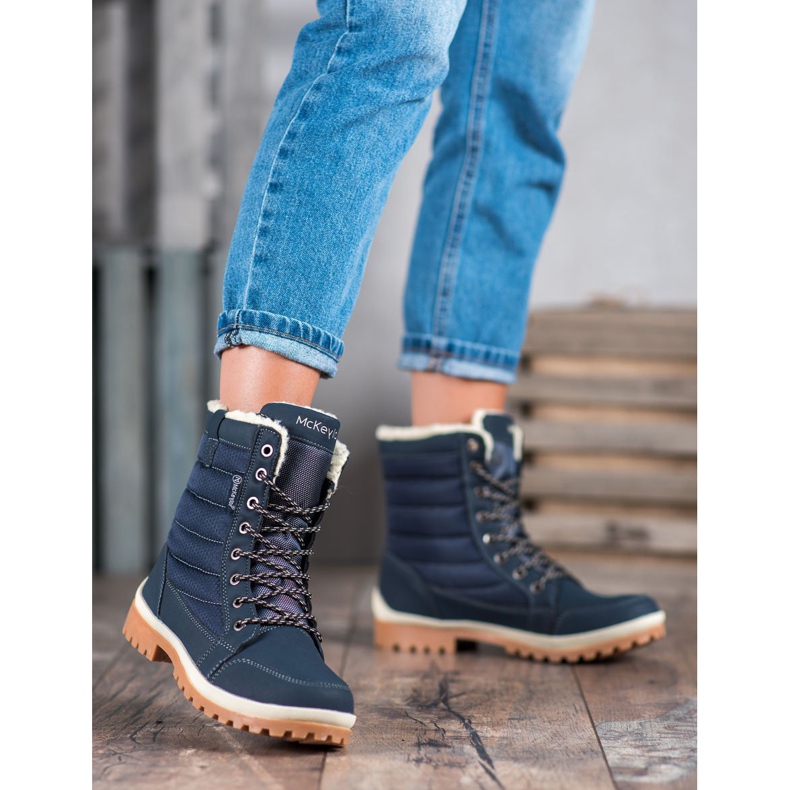Bottes de neige MCKEYLOR bleu 1