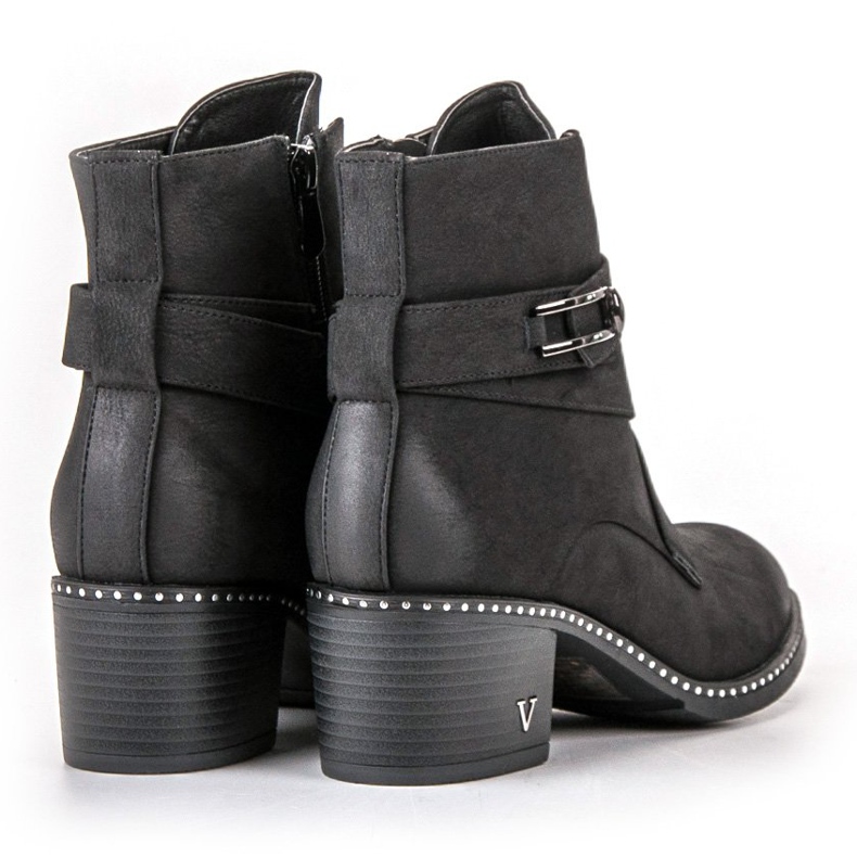 Vinceza Bottes élégantes sur un poteau le noir 1 Vinceza Bottes élégantes sur un poteau le noir 1
