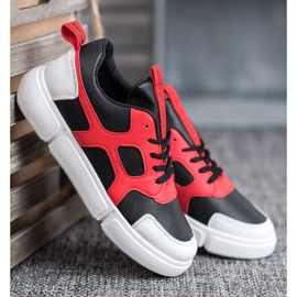 Jumex Baskets à la mode le noir rouge 4