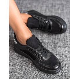 Jumex Chaussures de sport nouées noir 1