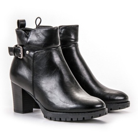 Vinceza Bottines élégantes pour l'automne noir 2
