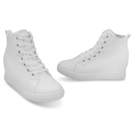 Baskets simples à la mode GFA97 Blanc blanche 2