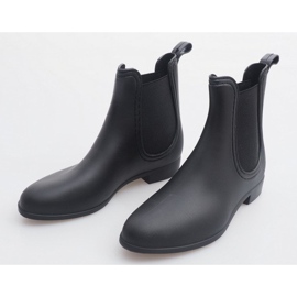 Bottes De Pluie Courtes Avec Caoutchouc 608 Noir le noir 3